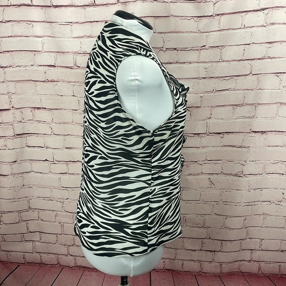 DFA New York Zebra Print Blouse - Size XL - Picture 3 of 6